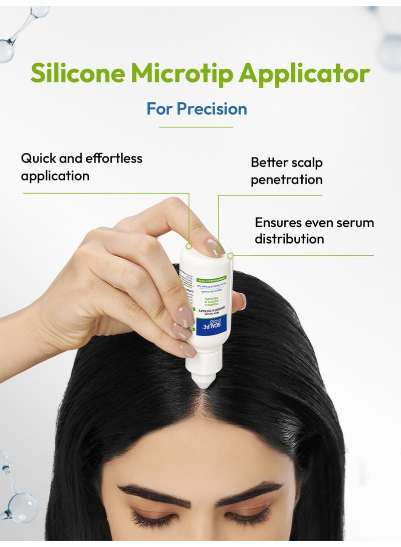 Scalpe Pro Hair Growth Serum with Applicator | 3% Redensyl, 3% Procapil, 3% Anagain | Boosts Hair Growth | Thicker & Stronger Hair | Non-Sticky | Paraben & Sulphate-Free | Unisex | 30 ml Visit the Scalpe Pro Store - Image 2